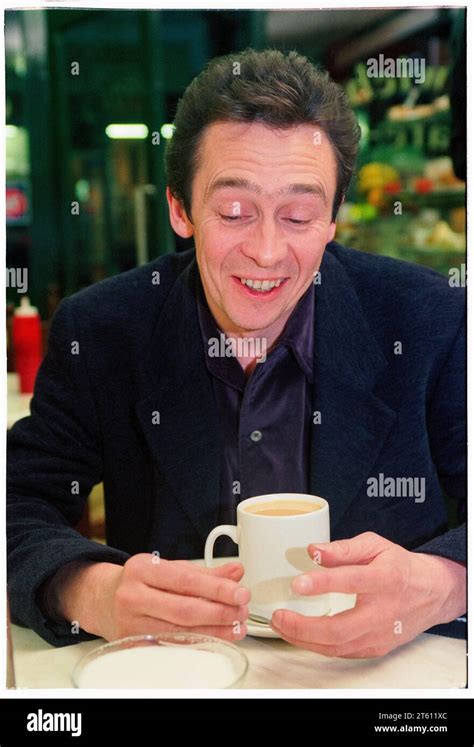 Interview portrait of comedian and actor Paul Whitehouse at a small cafe in North London ...