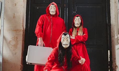 Up To 75% Off Money Heist Masks and Jumpsuits Selection | Groupon