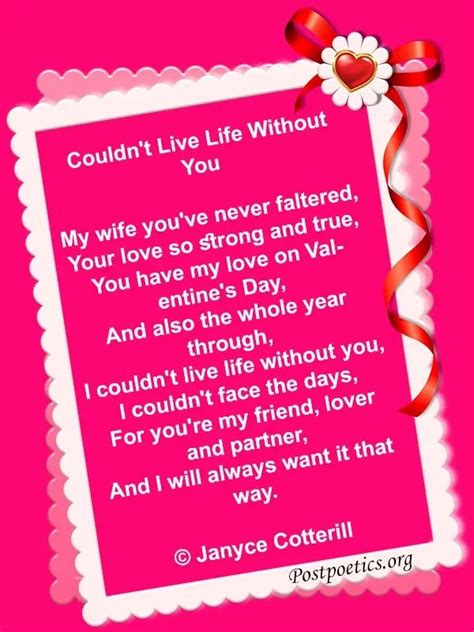 Love Poems for Wife from Husband | I Love My Wife Poems