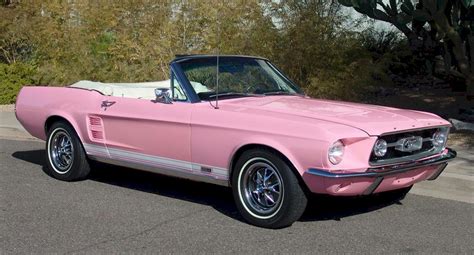 Pink 1967 Ford Mustang Convertible