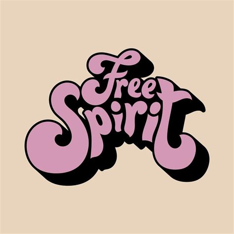 Free Spirit Tattoo, Typography Design, Logo Design, Word Art Typography, Graphic Design ...