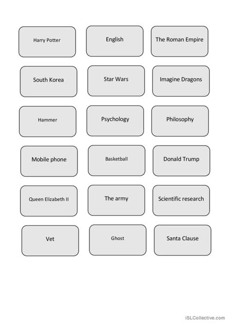 Heads up! / Articulate Game Cards: English ESL worksheets pdf & doc