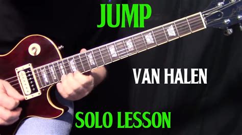 how to play Jump by Van Halen - guitar solo lesson - YouTube