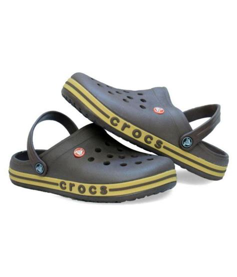 Crocs Brown Slide Flip flop Price in India- Buy Crocs Brown Slide Flip flop Online at Snapdeal