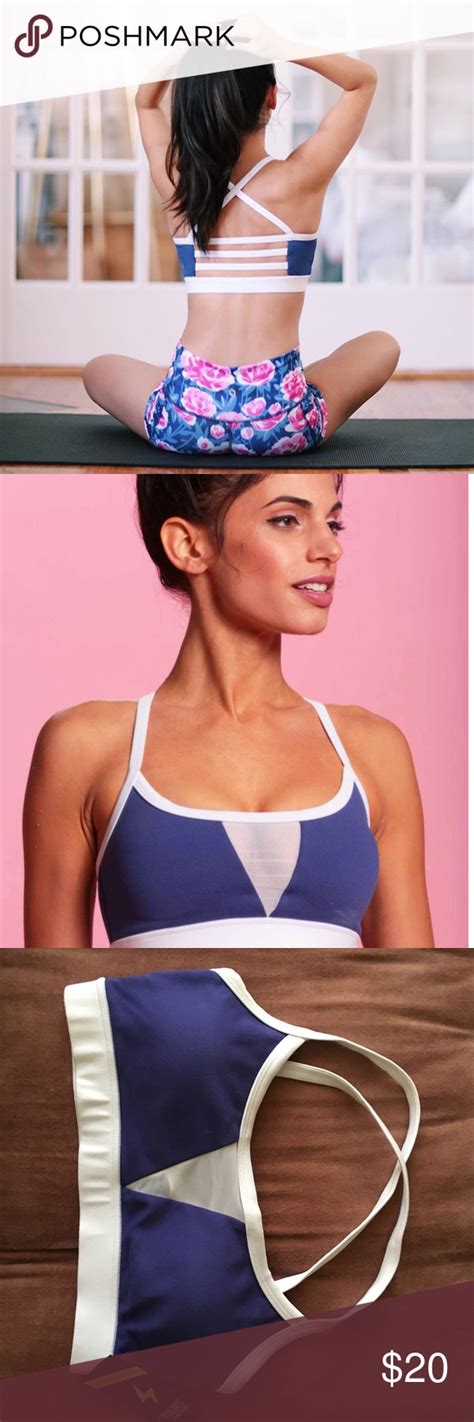 Popflex active set the bar navy sports bra 4 NWT New with tags popflex ...