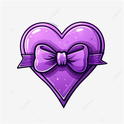 Valentine Purple Gift Drawing Sticker, Love Balloon, Heart Balloon ...