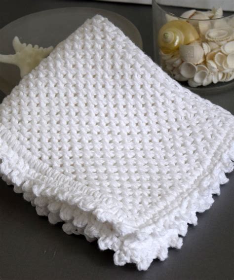 Picot Edge Knit Dishcloth Pattern | FaveCrafts.com