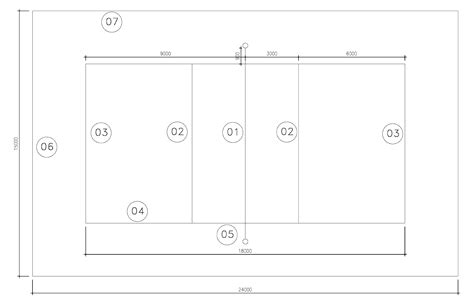 Volleyball Court Layout CAD Drawing - CAD DRAWINGS