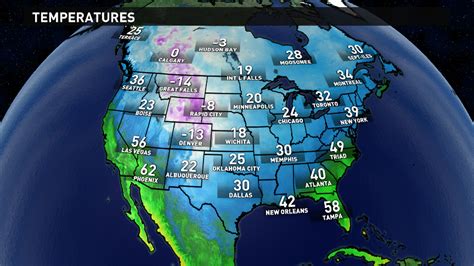 Current Temperature Canada Map