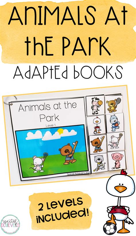 Animals at the Park Interactive Books | Interactive book, Preschool activities, Adapted books