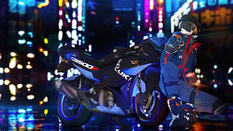 2560x1440 Suzuki Gs500f Bike Cyberpunk Boy 1440P Resolution ,HD 4k Wallpapers,Images,Backgrounds ...