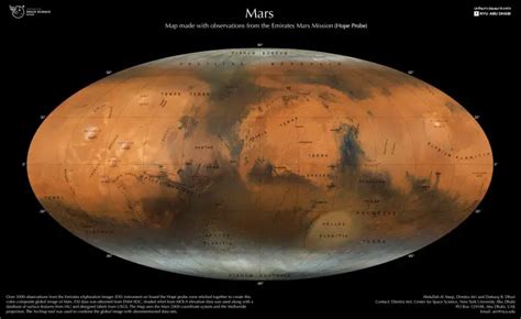 Stunning New Photographic Mars Map With Observations Made by the ...