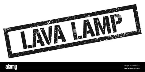 LAVA LAMP black grungy rectangle stamp sign Stock Photo - Alamy