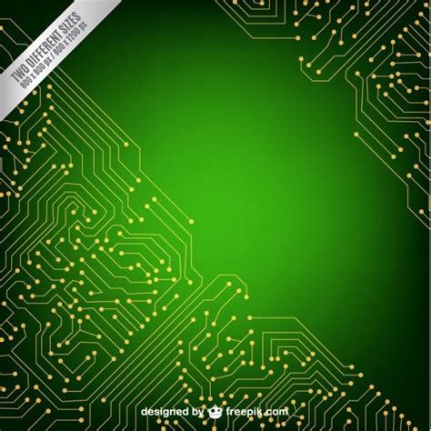 Free Vector | Green technology background