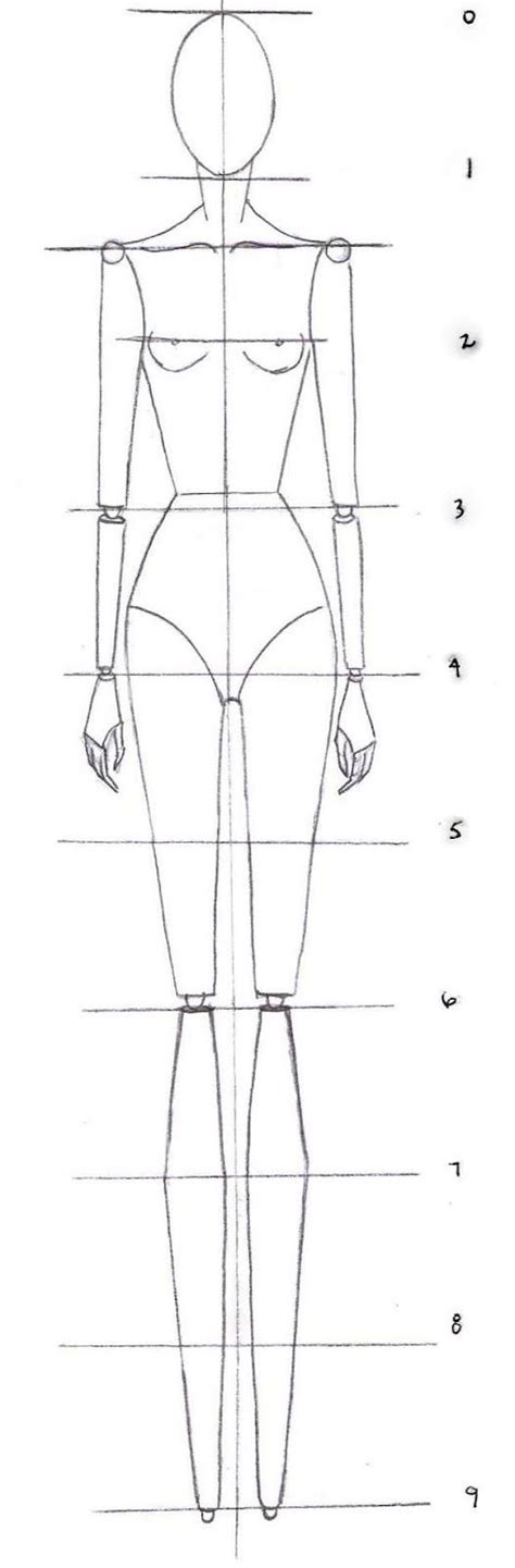 How to Drawing the Proportions of a Fashion Croquis | Fashion figure drawing, Fashion ...