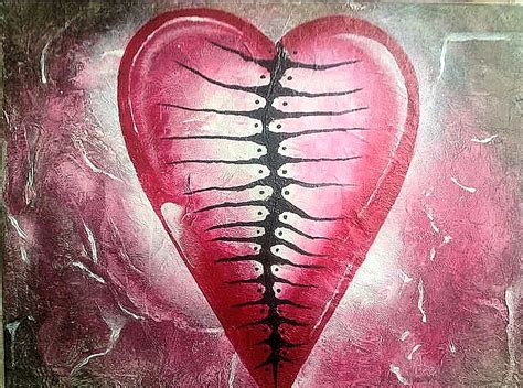 Broken heart Painting by Zohra Boelhouwers - Fine Art America