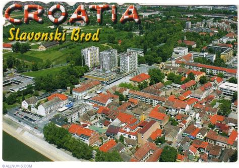 Slavonski Brod - City aerial view, Slavonski Brod - Croatia - Postcard ...