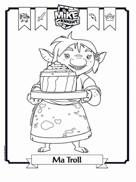 Mike the Knight coloring pages