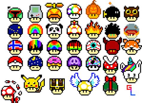 Hall of mushrooms | Pixel Art Maker