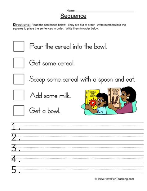 Sequencing Worksheets | Have Fun Teaching