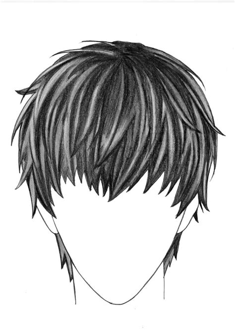 Drawing Anime Boy Hair - Realistic Anime Hair : drawing