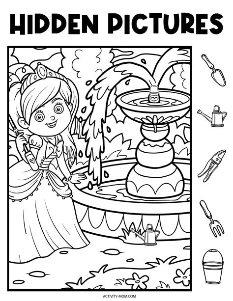 Printable Hidden Picture Coloring Pages