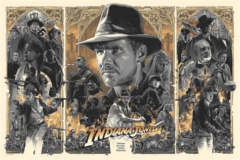 'Indiana Jones Trilogy' by Grzegorz Domaradzki (aka Gabz) | Indiana jones, Poster art, Movie art