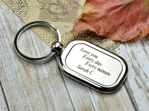 Personalized KeyChain Gifts For Men Husband gift Men's | Etsy