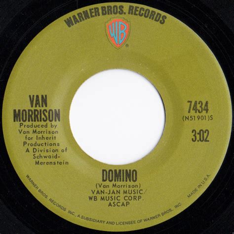 Van Morrison – Domino / Sweet Jannie (1970, Santa Maria, Vinyl) - Discogs