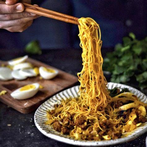 This tasty and addicting Burmese noodle can be made easily with only two spices. Curry Noodles ...