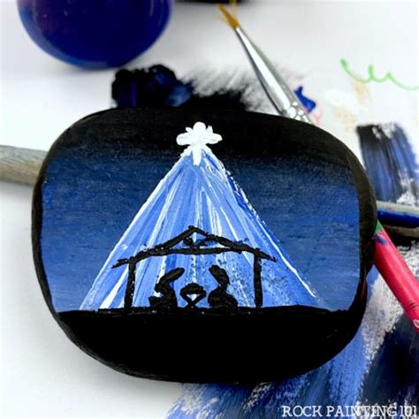 15 Nativity painted rocks: Easy rock painting ideas. - Rock Painting 101