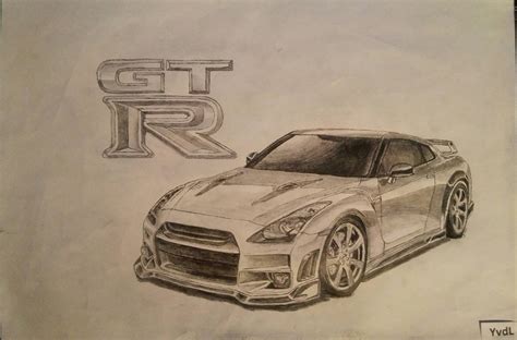 Nissan Gtr Drawing at GetDrawings | Free download