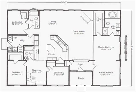 Floor Plans For 40X60 House | Pole barn house plans, Metal house plans, Barndominium floor plans