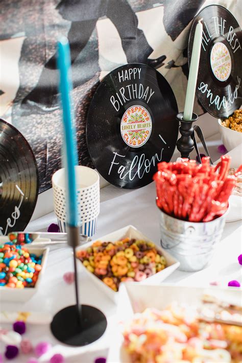 Real Good Party: Fallon's 10th Beatles Birthday Party! | Birthday Party Inspo | Snack & Candy ...