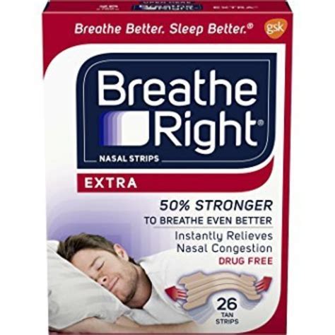 Breathe Right Extra Strength Nasal Strips for Drug-Free Congestion ...