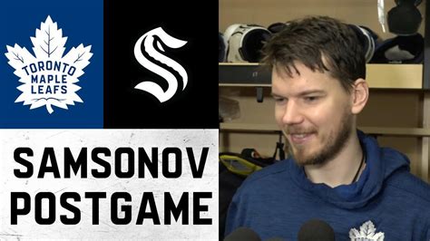 Ilya Samsonov | Post Game | Toronto Maple Leafs