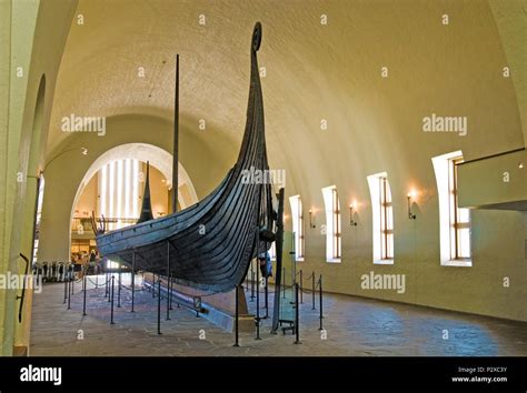 Oseberg Ship in Viking Ship Museum in Oslo. Norway Stock Photo - Alamy