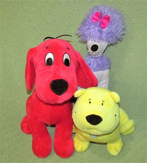 Kohl's CLIFFORD the Big Red Dog Lot CLEO T BONE Plush Stuffed Animals ...