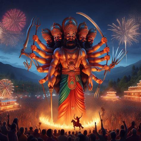 Ravan Dahan on Vijayadashami by abhayvishnu on DeviantArt