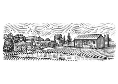 Landscape Illustrations created by Steven Noble on Behance Engraving ...