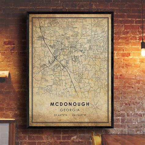 Mcdonough Map - Etsy