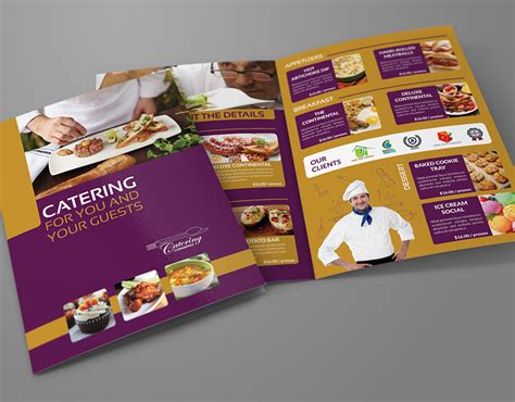 Catering Bi-Fold Brochure Template on Behance