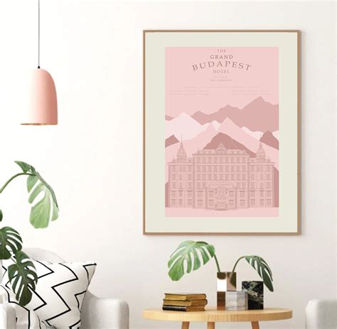 The Grand Budapest Hotel I Wes Anderson Inspired Poster - Etsy