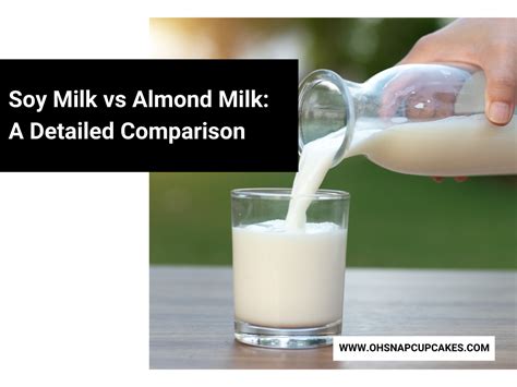 Soy Milk vs Almond Milk: A Detailed Comparison - Oh Snap! Cupcakes