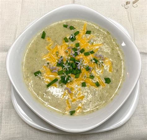 Lion's mane mushroom soup with broccoli and potatoes - Tyrant Farms