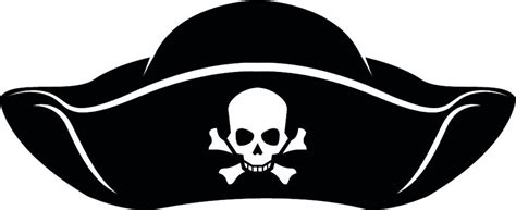 Pirate Hat Clipart Black And White