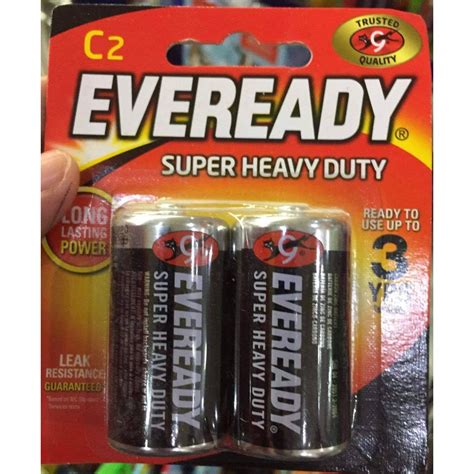 Eveready Battery size C (medium) by 2"s | Shopee Philippines