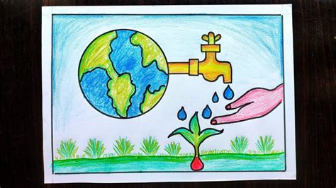 World Environment Day Drawing | Save Nature | Save Environment Poster Chart Drawing For ...