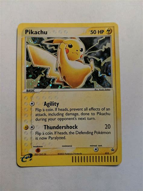 Rare Pokemon 10th anniversary Pikachu promo card 012 Values - MAVIN