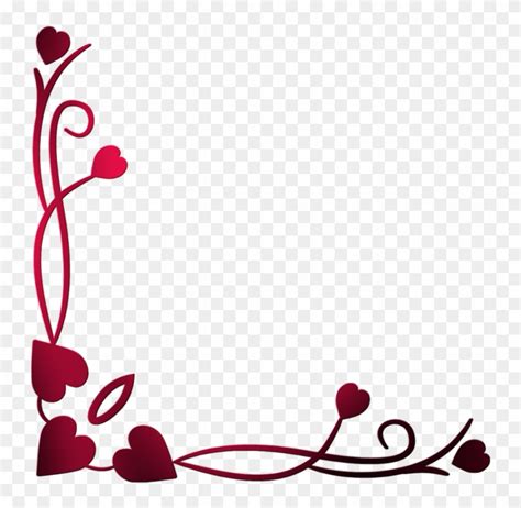 Love Blogger Valentine's Day - Love Border Design Png - Free ...